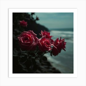 Roses On The Beach 12 Art Print