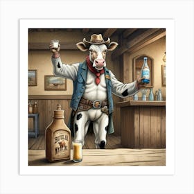 Cowboy Bar Art Print