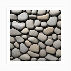 Pebble Wall 1 Art Print