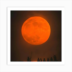 Full Moon In The Sky Art Print