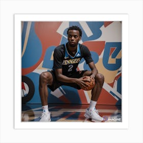 Andrew Wiggins AI Art Print