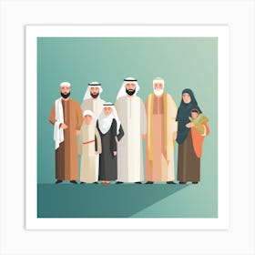 Arab Family (21) Art Print