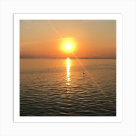 Sunset in Bali, Indonesia (square) Art Print