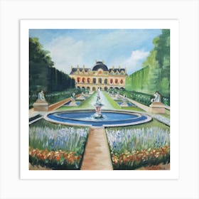 Fountain In The Garden 3 Art Print