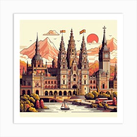 Spanish City Art Print