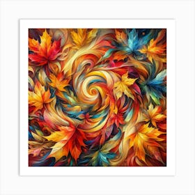 Autumn Leaves pro Art Print