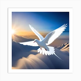 Dove In Flight Art Print