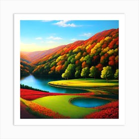 Landscape Painting 65 Art Print