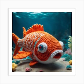 Crocheted Fish 2024 Art Print