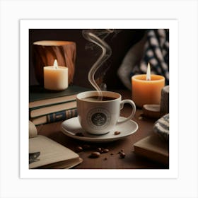 Coffee And Books 18 Art Print