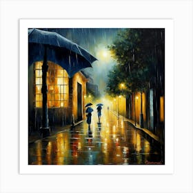 Rainy Night Art Print