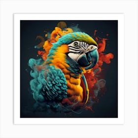 Colorful Parrot 7 Art Print