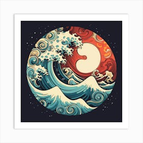 Great Wave Of Yin Art Print