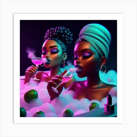 Smoke N Chill Art Print