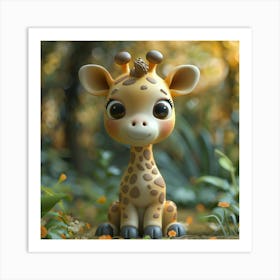 Cute Giraffe 9 Art Print