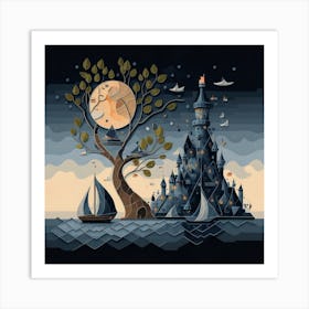 Castle In The Sky 3 Art Print