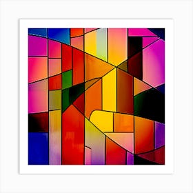 Stained Glass Art Print