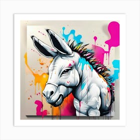 Donkey Painting Art Print