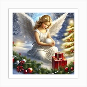 Angel Christmas 6 Art Print