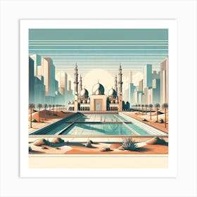 Oasis In City Canvas 2d V2 Art Print