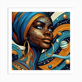 Canthara Celestial Portrait Art Print