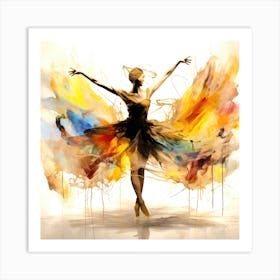 Whirl - Ballerina Poised Art Print