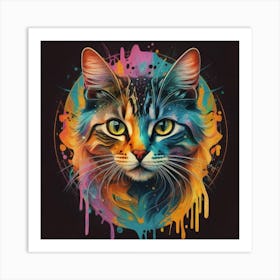 Cat Painting 1 Art Print