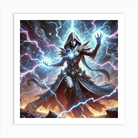 Archon Zephyra Lightning Barrage Art Print