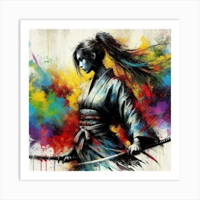 Samurai Girl 6 Art Print