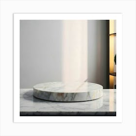 Round Marble Platter Art Print