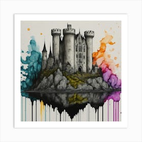 Castle On A Hill 1 Art Print