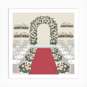 An Illustration Of A Wedding Venue With 30ekygamslmo5guegiihew Um4y0 Phrg60pv Kh1q37a Poster