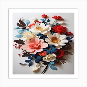 Paper Flowers Art Print