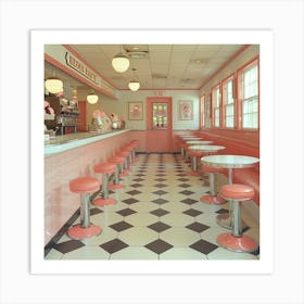 Pink Diner 4 Art Print