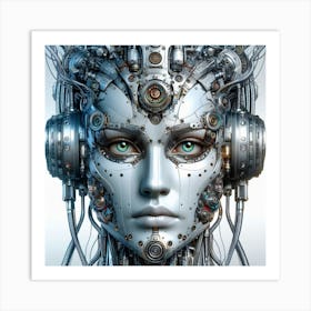 Futuristic Woman Art Print