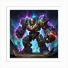 Giant Robot In League Of Legends Art Print