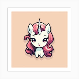 Cute Unicorn 221 Art Print