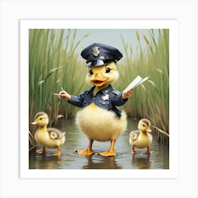 Duck Police 1 Art Print