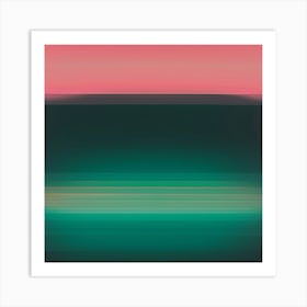 Abstract peaceful gradient Painting Art Print