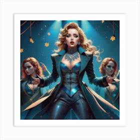 Pop Star Glamour Art Print