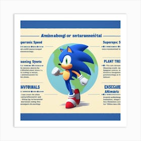 Sonic The Hedgehog 1 Art Print