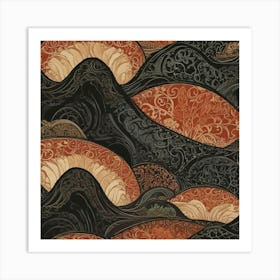 Asian Waves Art Print