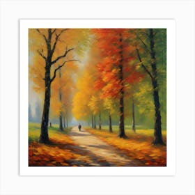 Autumn Path Art Print