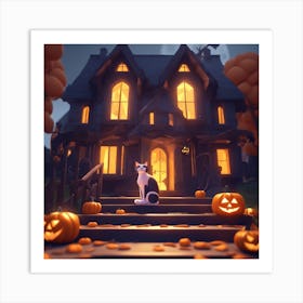 Halloween House 14 Art Print