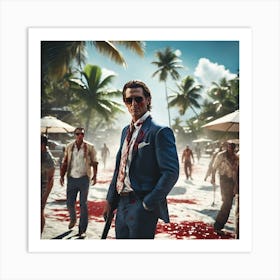 Patrick bateman ~ dead island Art Print