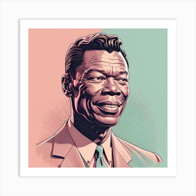 Nat King Cole Singer Art Print