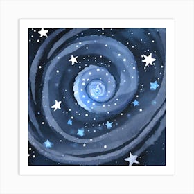 Galaxy Blue 2 Art Print