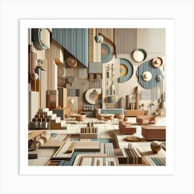 Modern Living Room Art Print