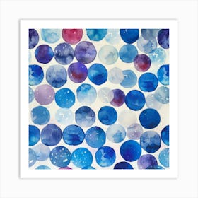 Watercolor Circles 1 Art Print