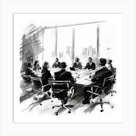 Business Meeting 13 Art Print